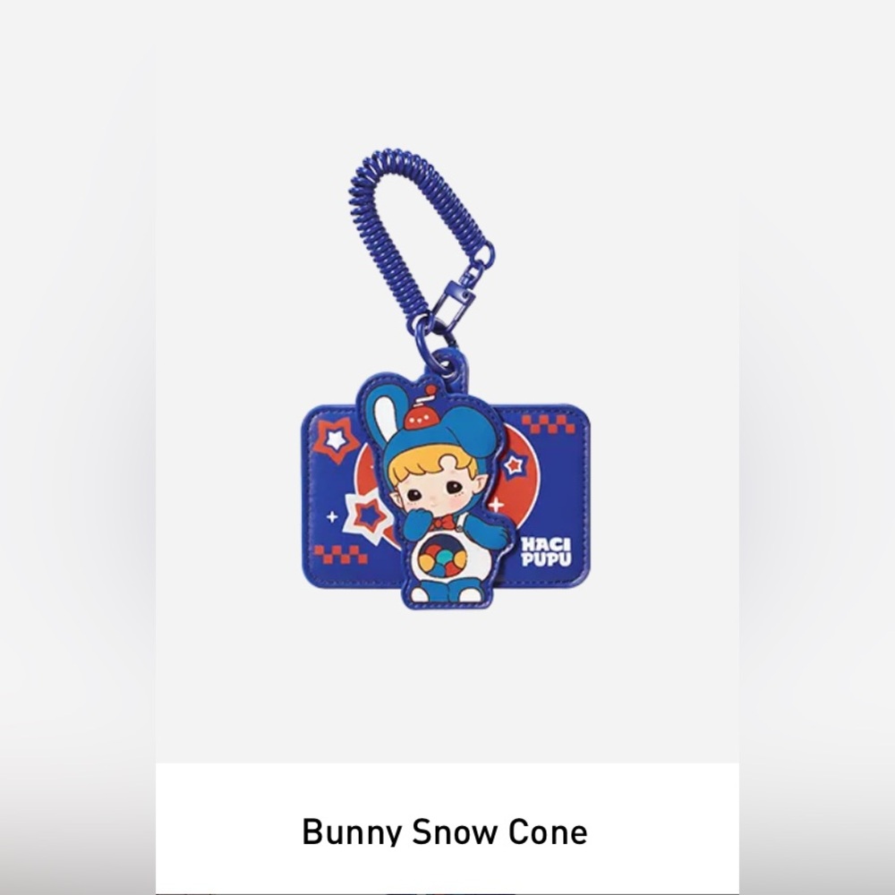 POP MART HACIPUPU-Card Holder Bunny Snow Cone💙Stocking Stuffer